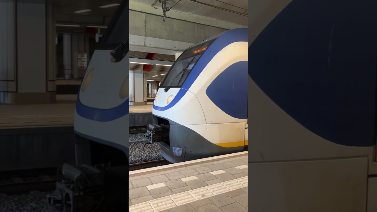 NS Sprinter Lightrain departing from Amsterdam Sloterdijk station