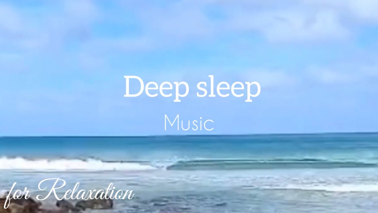 Relaxing Ocean waves with beautiful music for deep sleep || soothing soundscape 