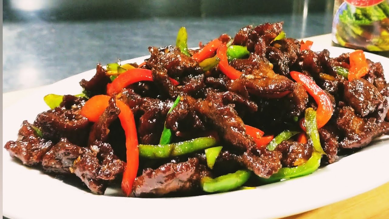 Beef chilli dry recipe || made with Mama Sita's Oyster sauce || easy beef chili Dry recipe