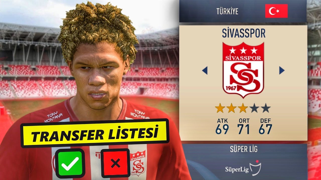 Sadece Transfer Listesi Kullanarak Sivasspor Rebuild Yapmak!
