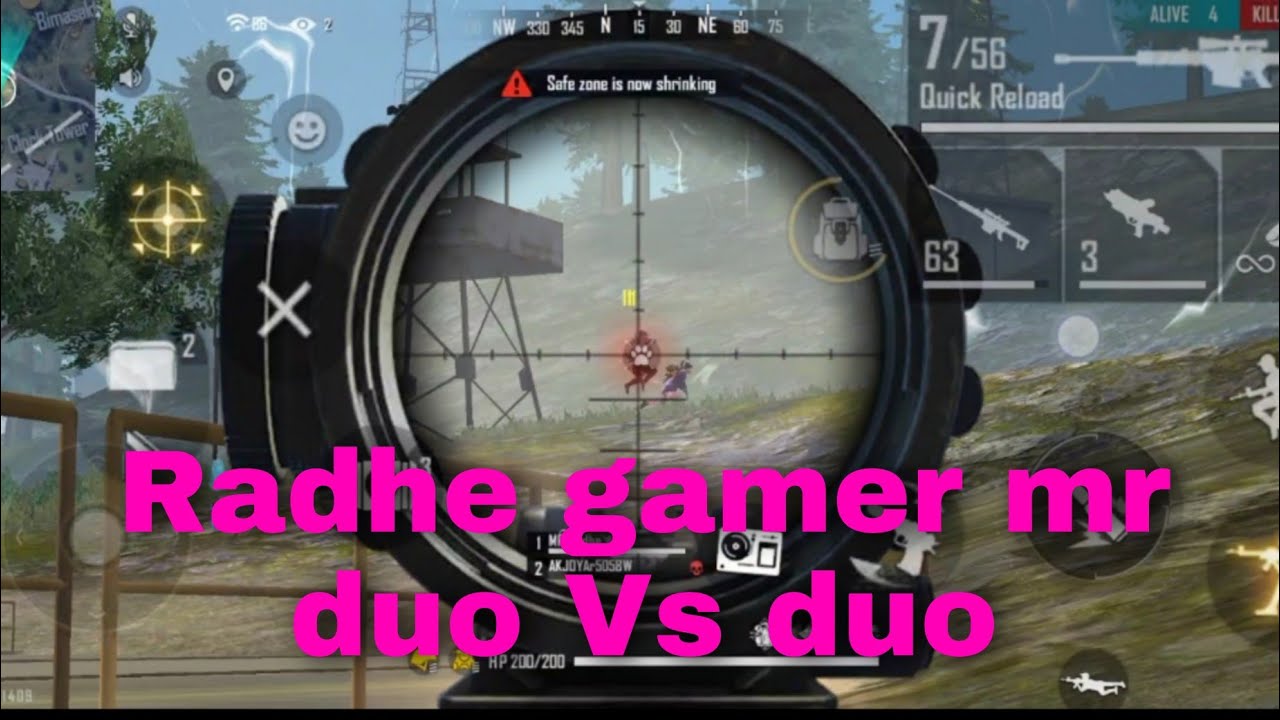free fire new video m82B Radhe gamer mr majedar video