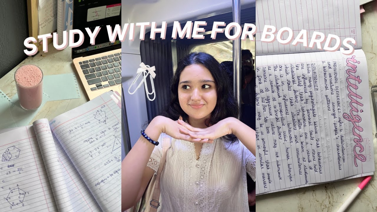 STUDY WITH ME ˚˖𓍢ִ໋🦢˚ & my plans after 12th grade ୭ 🧷 ✧ ˚. ᵎᵎ 🎀 cbse class 12 commerce