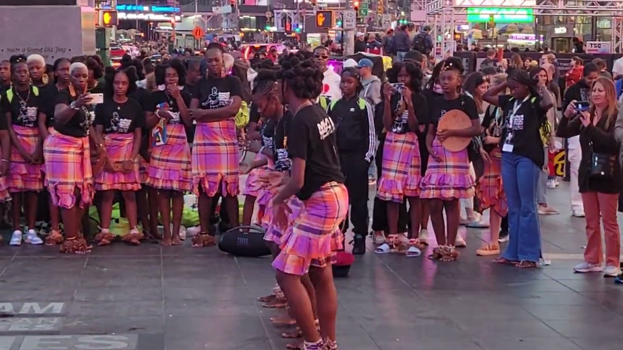 Dancers from Ma Aiye Middle School, Apatou French Guiana in NY for the Dance Africa Festival