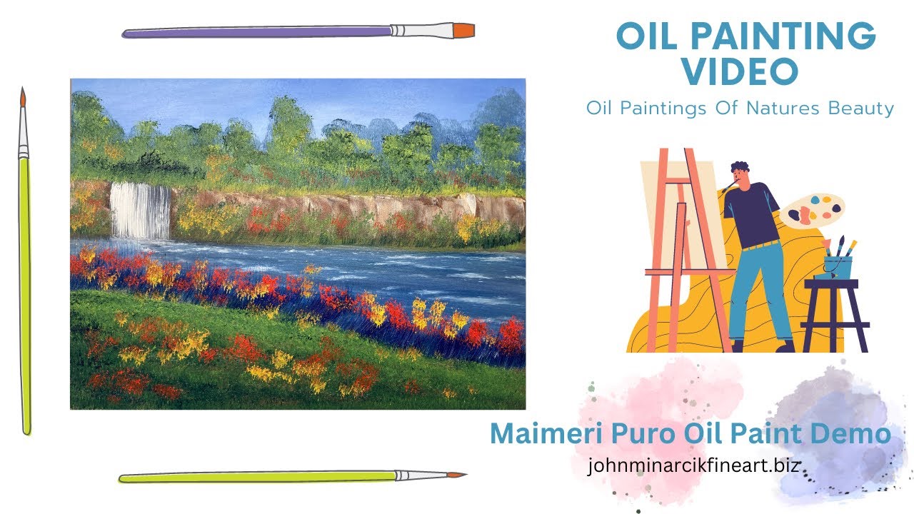 Oil Paint  Review and Demo;  Maimeri Puro Oil Paint