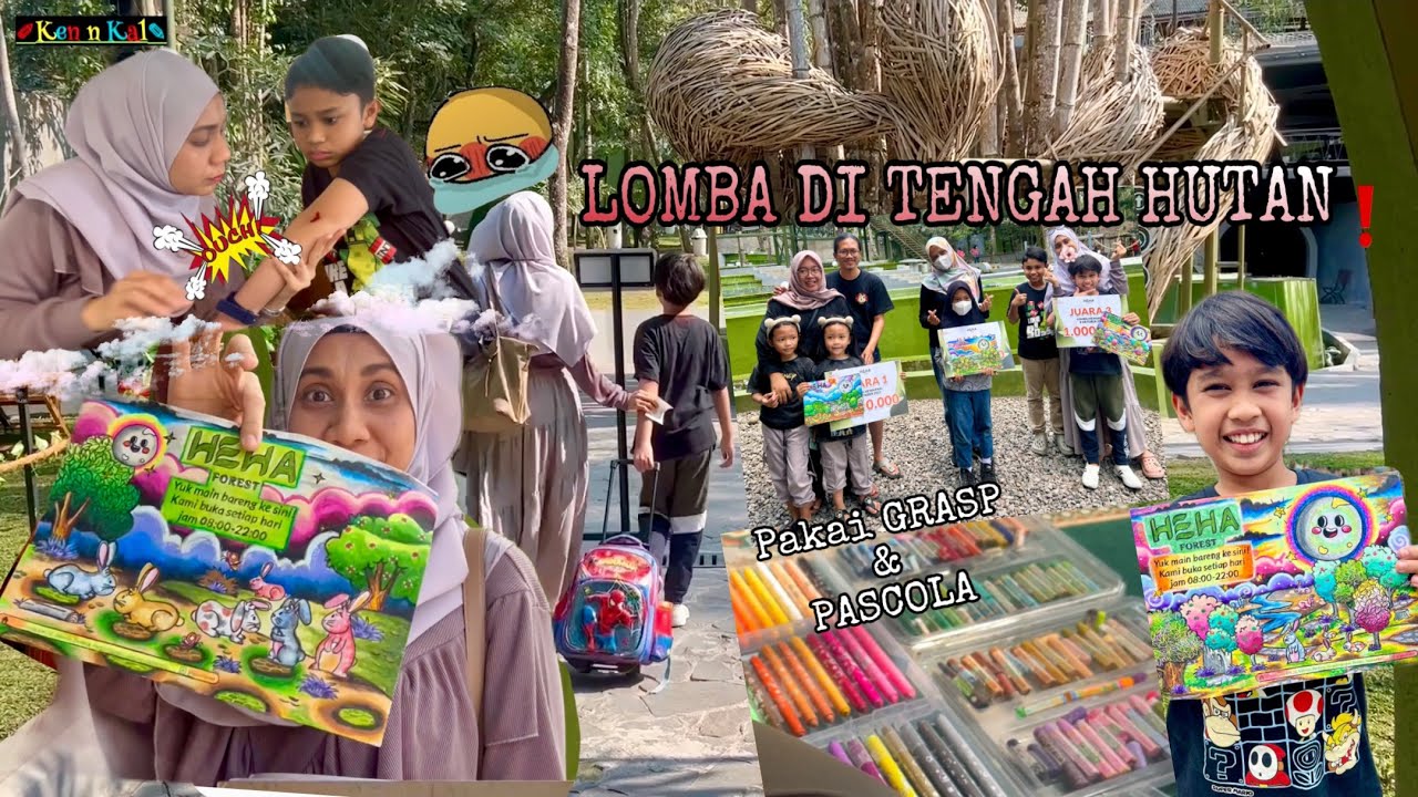 OMG❗️JUARA MEWARNAI JUTA’AN RUPIAH TEMA MALAM DI TENGAH HUTAN❗️CRAYON GRASP PASCOLA😍