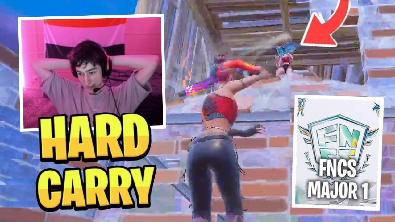 PeterBot HARD CARRIES Pollo in FNCS Major 1 Play-Ins!