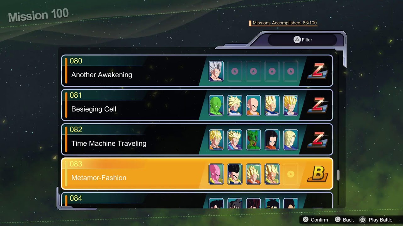 Sparking Zero Road To Mission 100