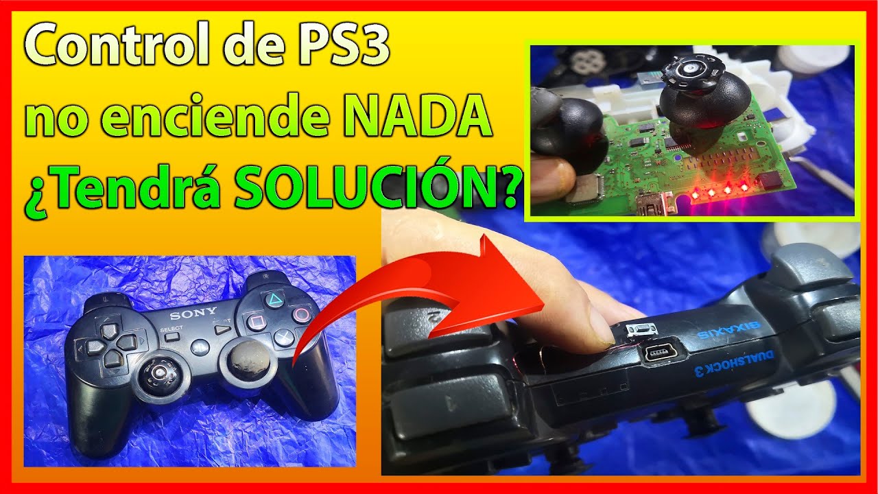 🎮CONTROL DE PS3 QUE NO ENCIENDE, 💥ALTERNATIVA PARA ENCENDERLO