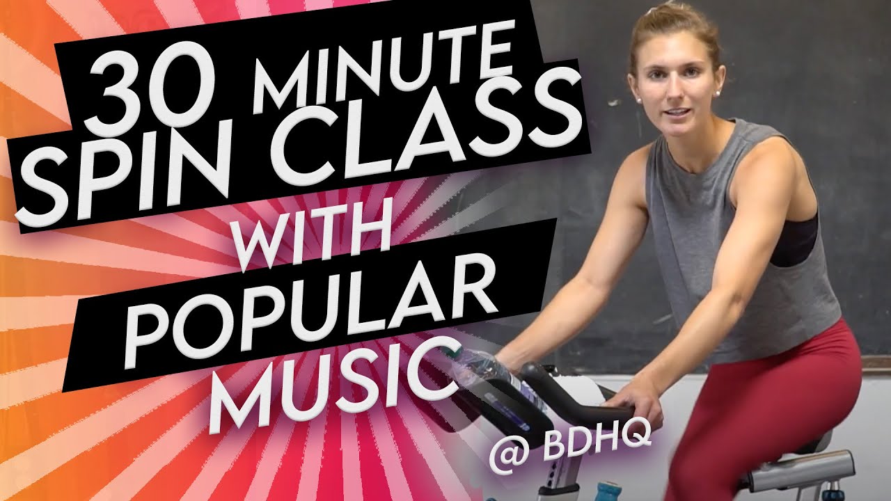 30 Minute Spin Class at Home with Popular Music