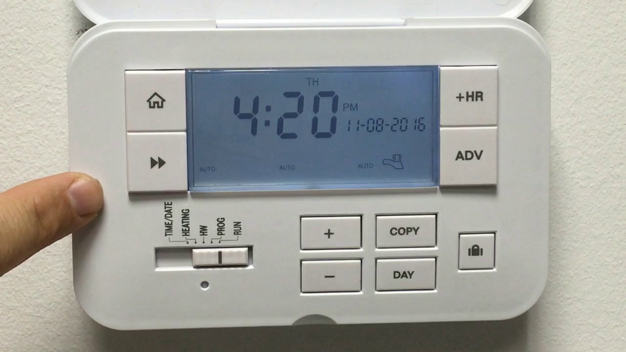 ESi Controls 3 Channel Programmer: temporarily overriding your heating and hot water settings