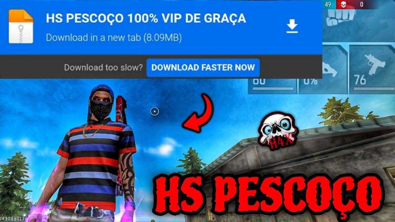 SAIU!! 🎭☑️ HS PESCO&Ccedil;O + AIMBOT + HOLOGRAMA 😈 LINK DIRETO MEDIAFIRE ☑️ XIT PARA CONTA PRINCIPAL 👑⚡