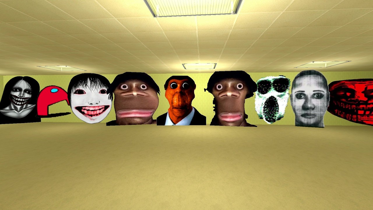 unlimited nextbots in backrooms garrys mod snpc #snpc