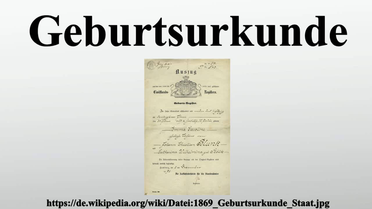 Geburtsurkunde