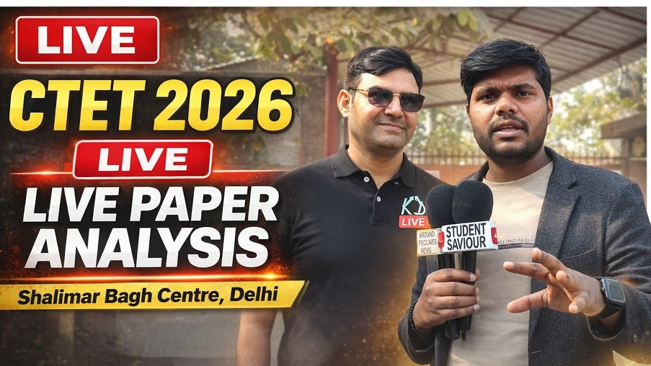 Ctet exam strategy and analysis live at Shalimar Bagh centre 