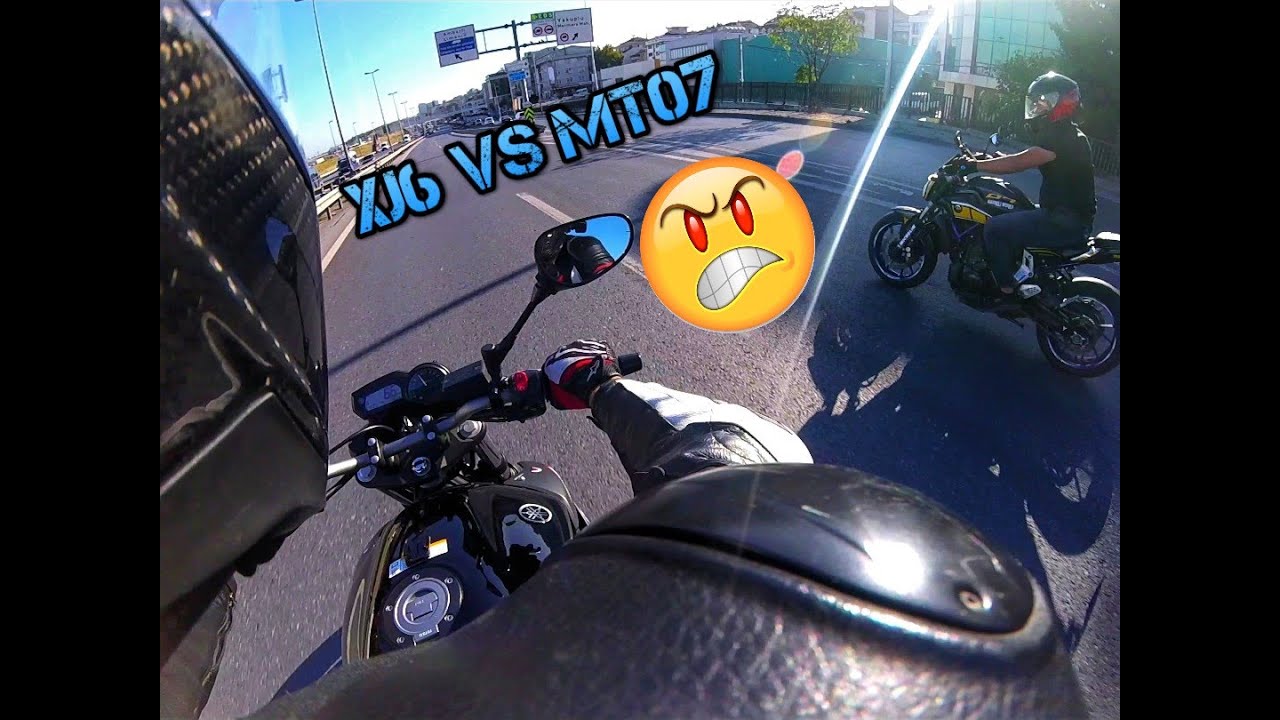 MT07 VS XJ6 | DRAG ROLL KARŞILAŞTIRMA