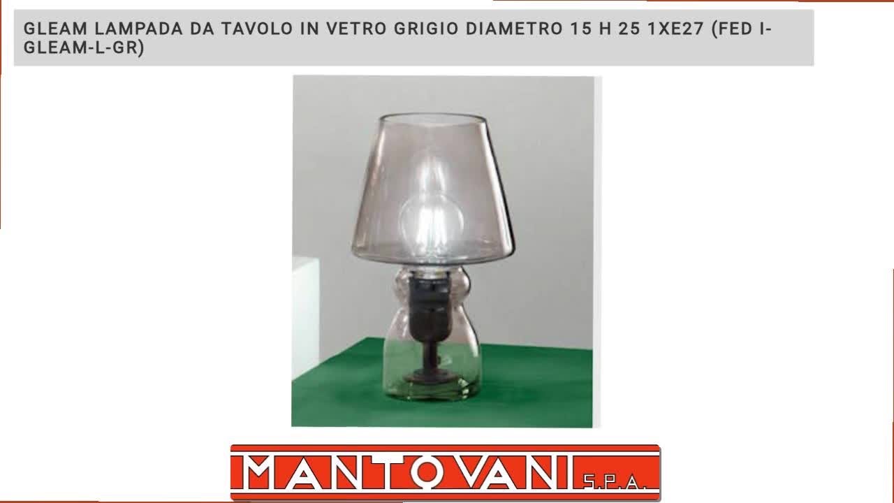 Lampade da tavolo in vetro colorato ideali per comodino