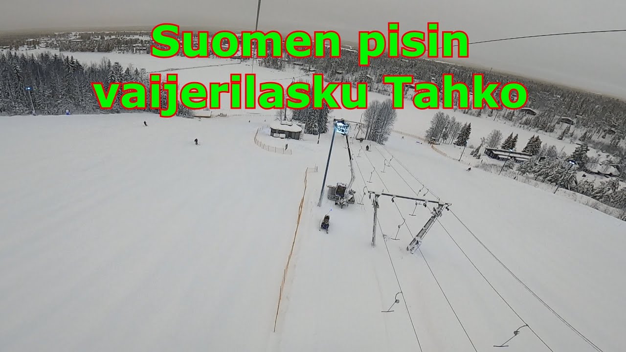 Tahko Zipline SUOMEN PISIN VAIJERILASKU