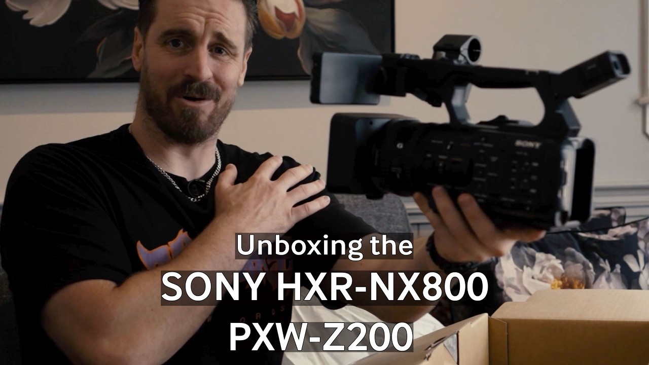 Unboxing Sony HXR-NX800 / PXW-Z200 Camcorder