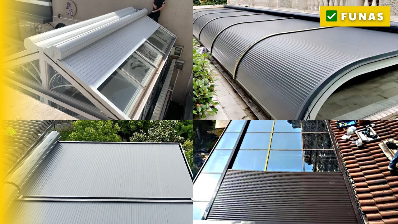 Các Mẫu Mái Nhôm Cuốn Che Nắng Tự Động Phổ Biến Hiện Nay ✅ Funas