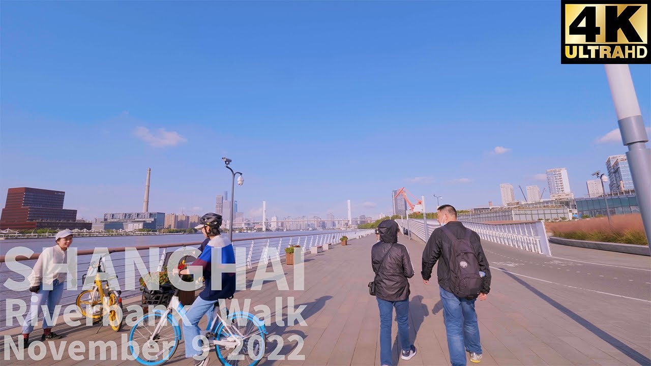 【4K】Shanghai North Bund Walking Tour On Autumn Days