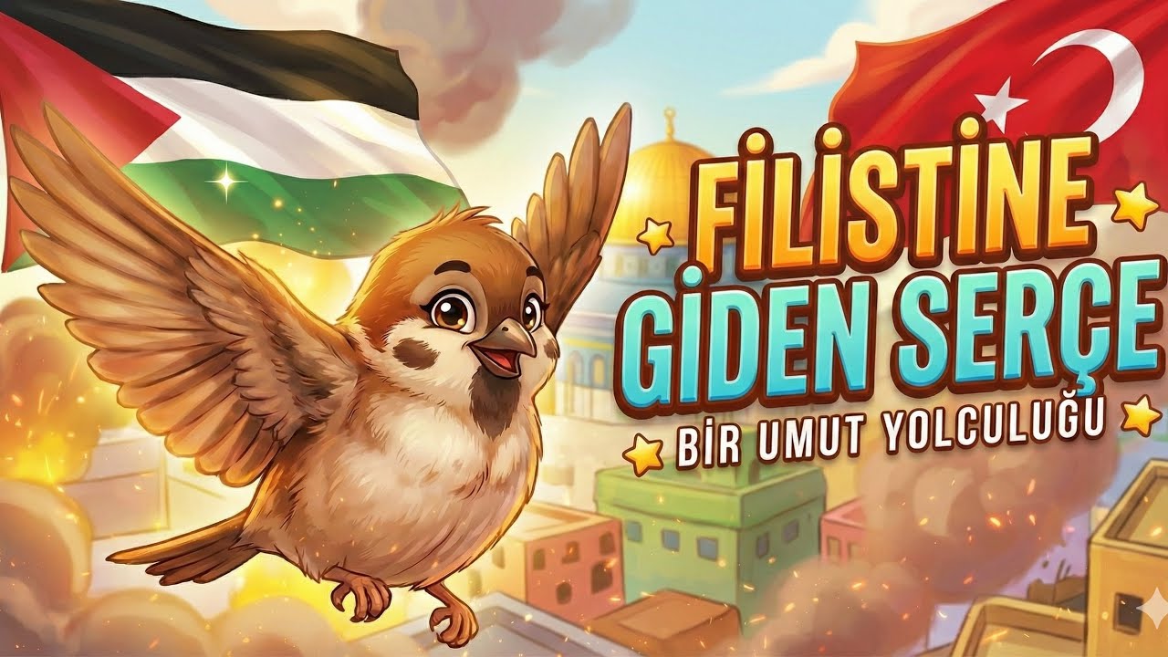 Minik Bir Serçenin Filistin Yolculuğu 🕊️ | Çocuklar İçin Şarkılı Hikâye