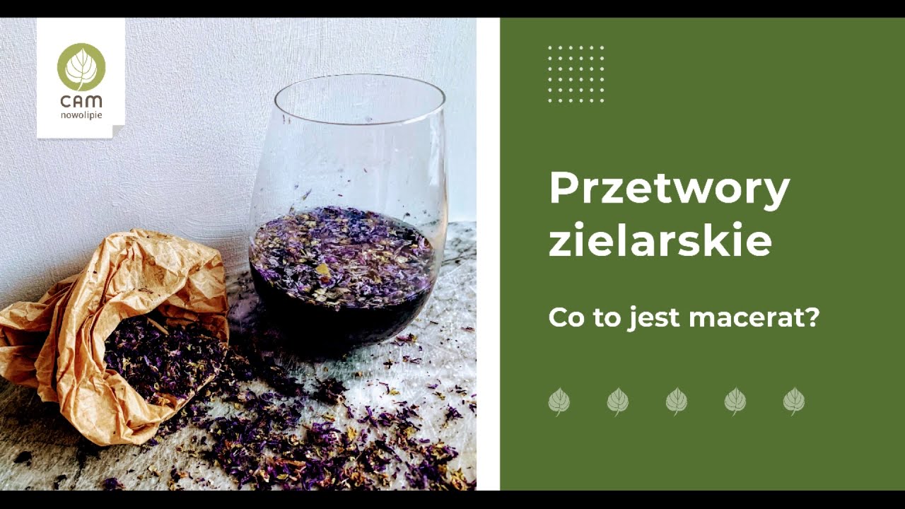Przetwory zielarskie - Co to jest macerat?  odc.1