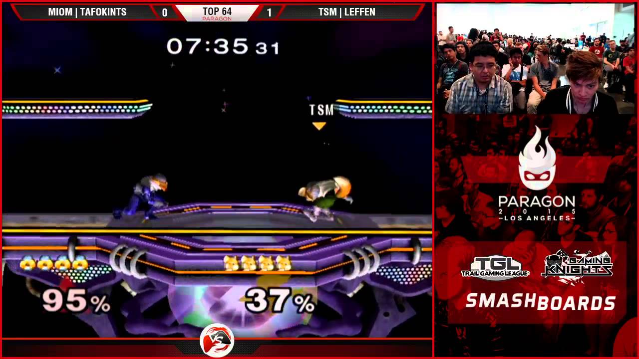Paragon LA - MIOM | Tafokints (Sheik) Vs. TSM | Leffen (Fox) SSBM - Smash Melee