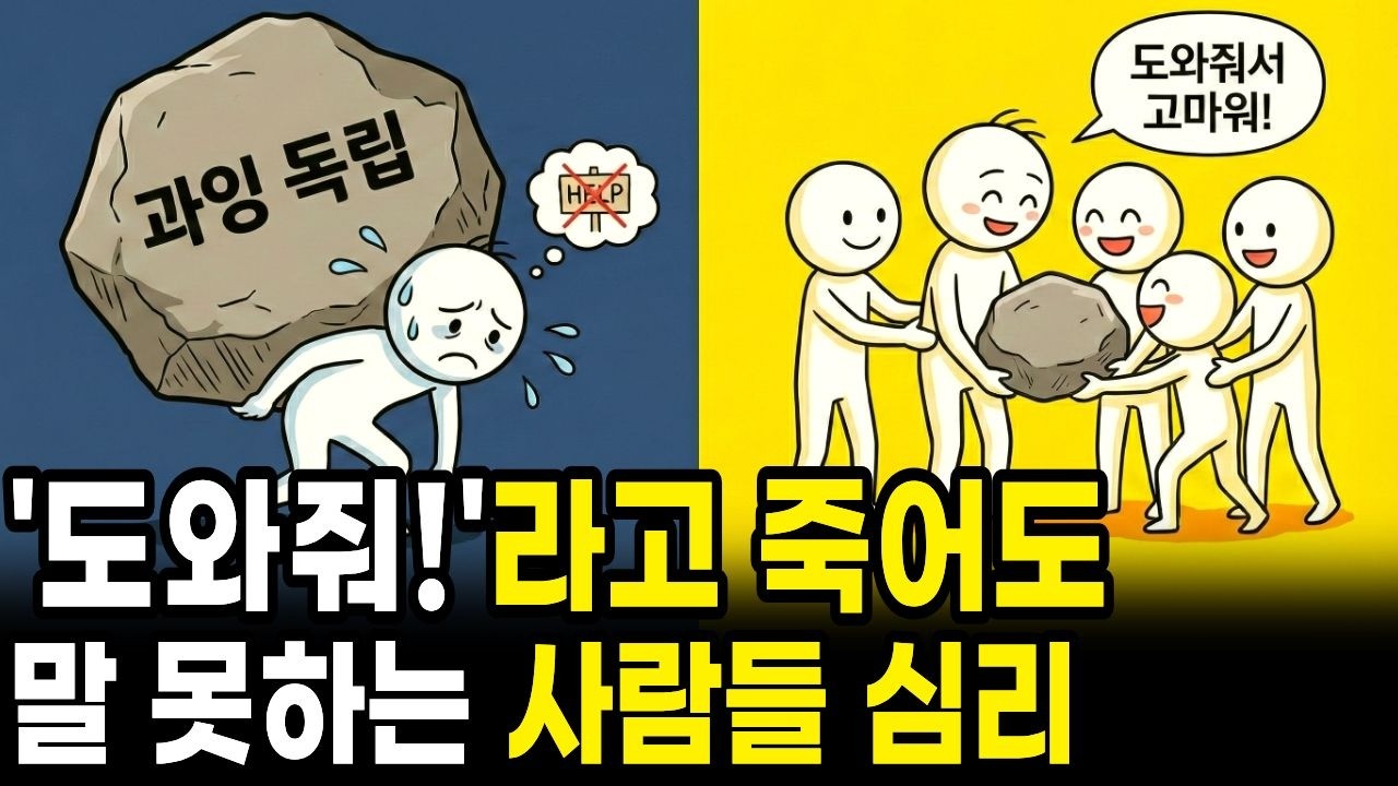 '도와줘'라고 죽어도 말 못하는 사람들 심리 /마음가면, 브레네 브라운 / 심리학 책 애니메이션
