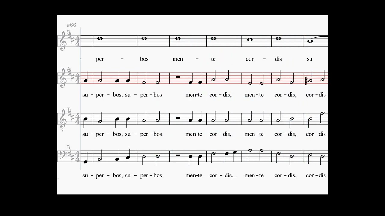 Magnificat, alto, J. Pachelbel