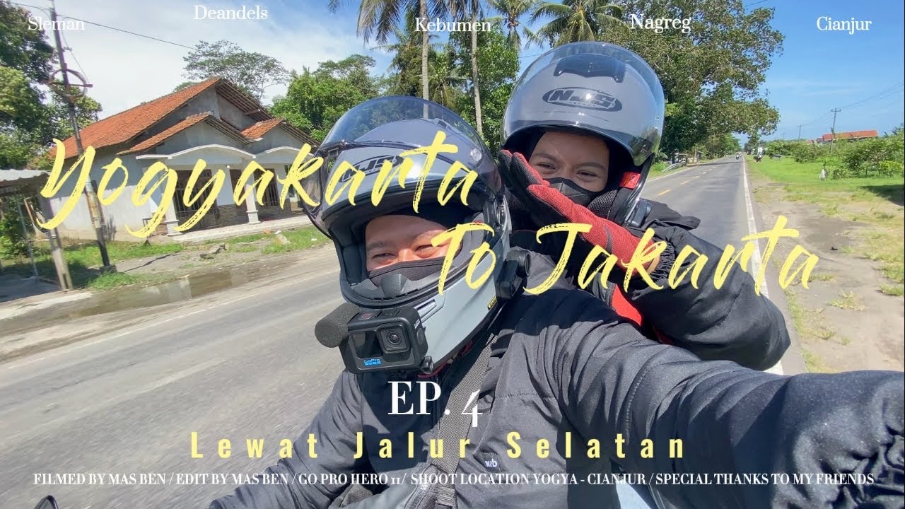 Eps 04 Touring Yogyakarta Ke Jakarta lewat Jalur Selatan  Deandles |Touring Pacitan | Go Pro 11
