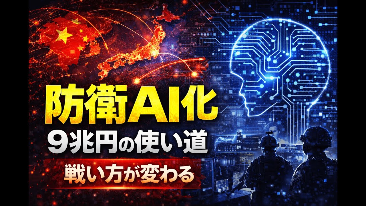 日本の防衛が“AI化”へ｜9兆円予算の本当の狙いがヤバい