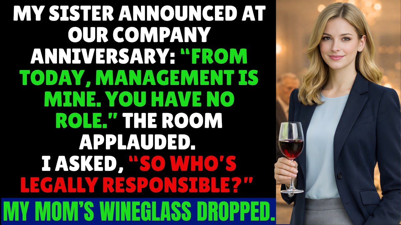 My Sister Cut My Name Out Of The Company At The Anniversary Party — One Question Froze The Room