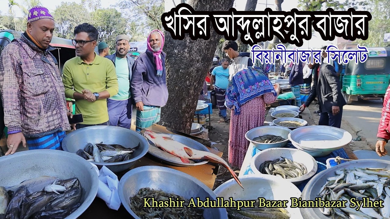 Haat Bazar in Sylhet Beanibazar Khashir Abdullahpur Bazar | খাসির আব্দুল্লাহপুর বাজার সিলেট