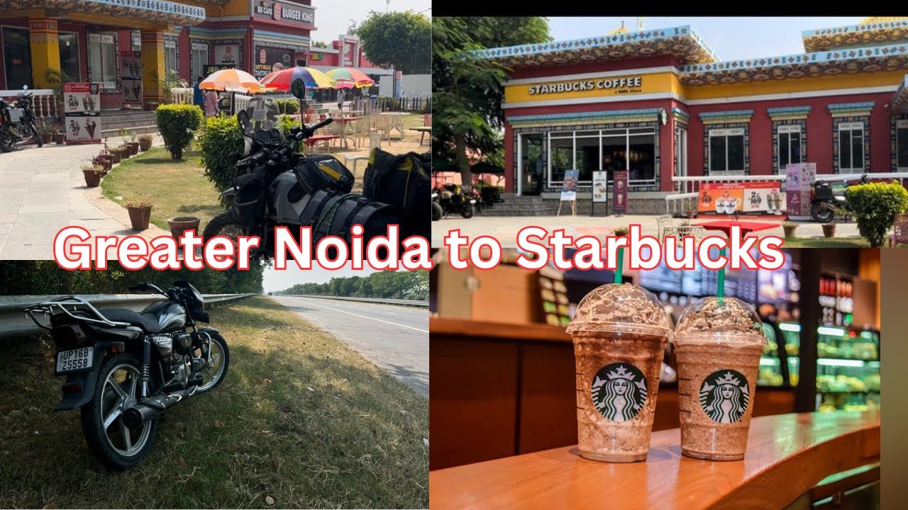Bs coffee ke liye 60 km Tak Chale Gaye | Greater noida to Starbucks😱