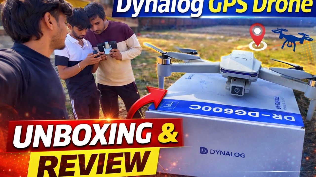 Dynalog DR-DG600C GPS Drone Review | Unboxing + First Flight Test 🚁 | Budget GPS Drone 2026