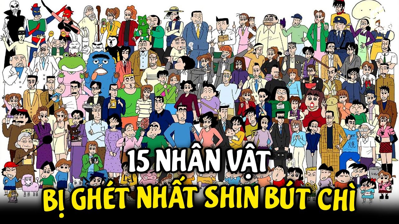 Tổng Hợp 15 Nhân Vật Bị Ghét Nhất Shin Cậu Bé Bút Chì | Crayon Shin Chan | Ăng Ten