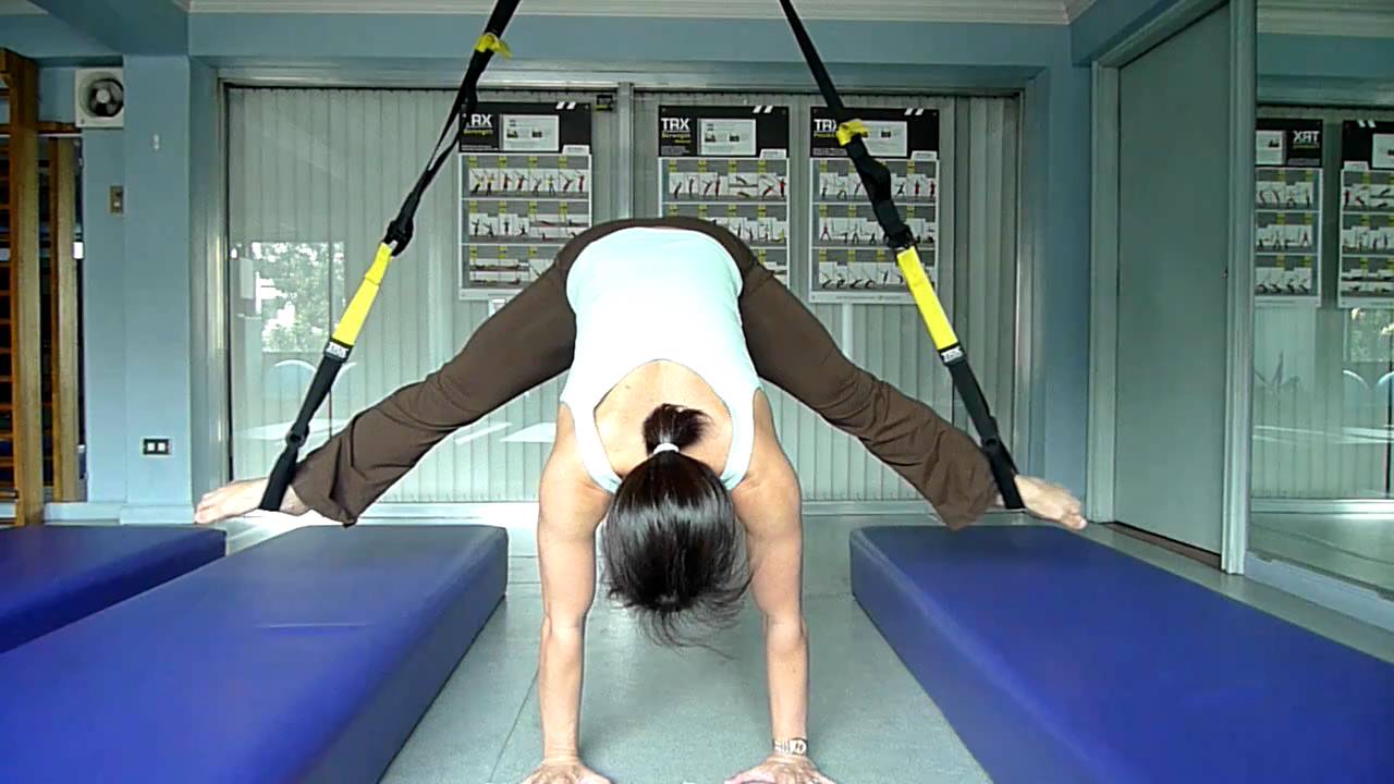 TRX Straddle Press Up to Pike