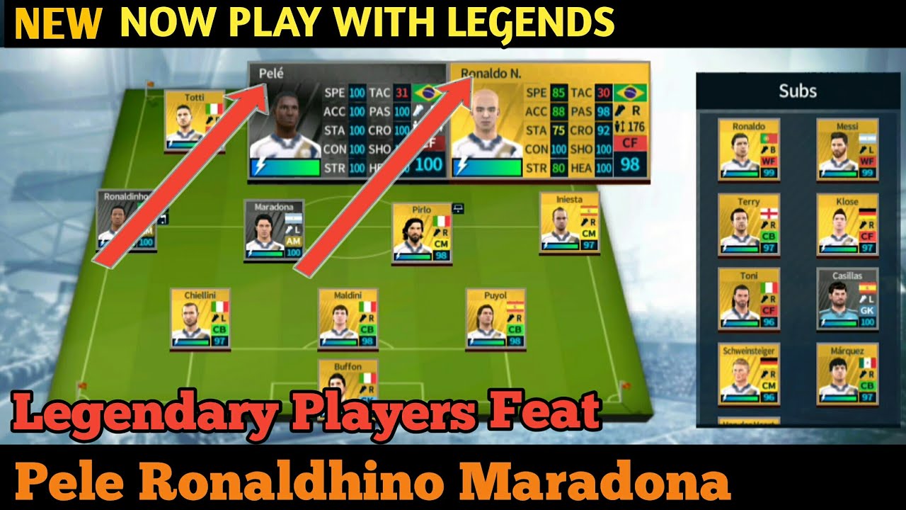 Get Legendary Players Ft Pele, Ronaldhino, Maradona In Dream Legaue Soccer 18