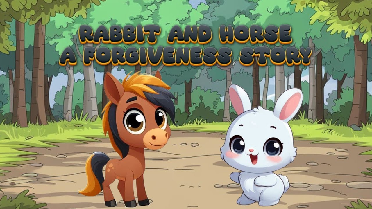 🐰 Rabbit and 🐴 Horse | A Forgiveness Story | Short Story in English for Kids 📖👧👦