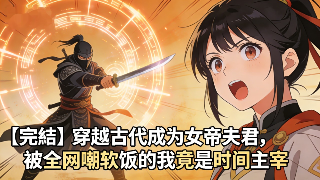 【完結】穿越古代成为女帝夫君，被全网嘲软饭的我竟是时间主宰。时间暂停秒杀刺客，女护卫看傻眼#小說推薦 #小說 #動漫 #劇情 #漫畫