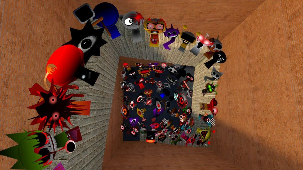 Nightmares Sprunki Incredibox Nextbot Chase me in Maze Gmod