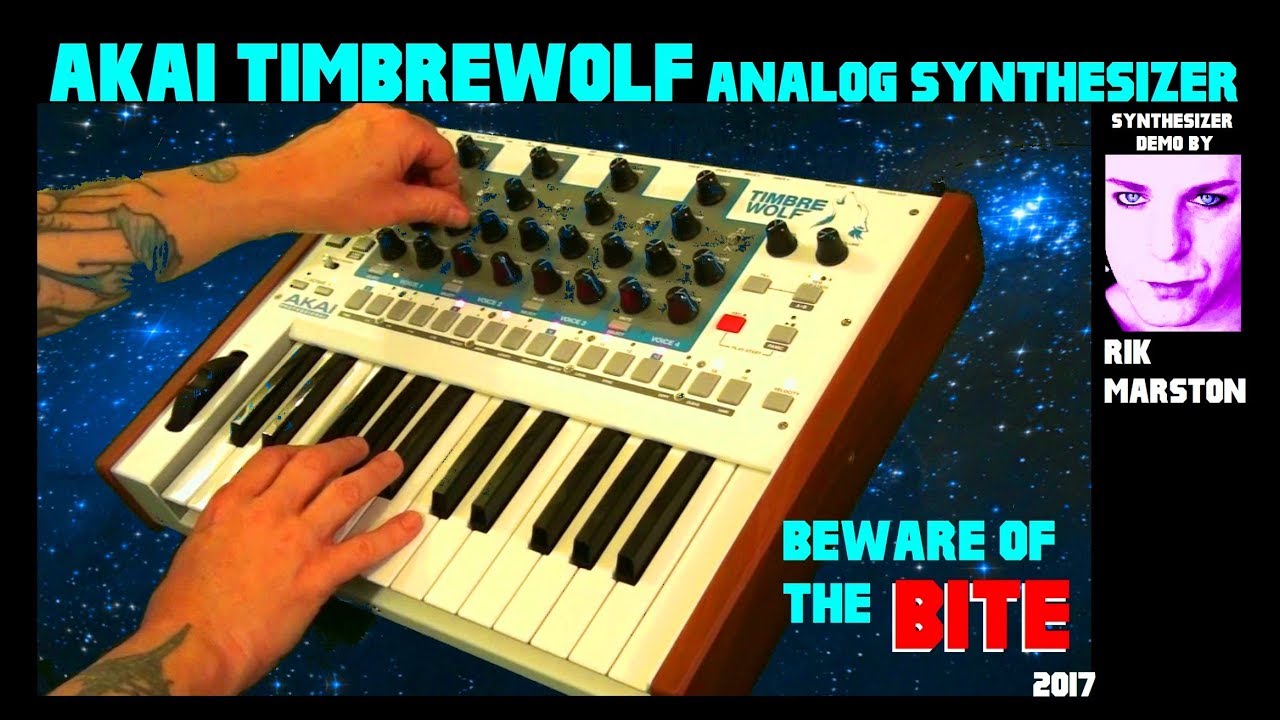 AKAI TIMBREWOLF BEWARE OF THE BITE ANALOG SYNTHESIZER DEMO BY RIK MARSTON