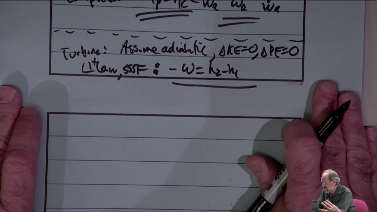 Thermodynamics: Isentropic Efficiency of Steady Flow Devices (22 of 25)