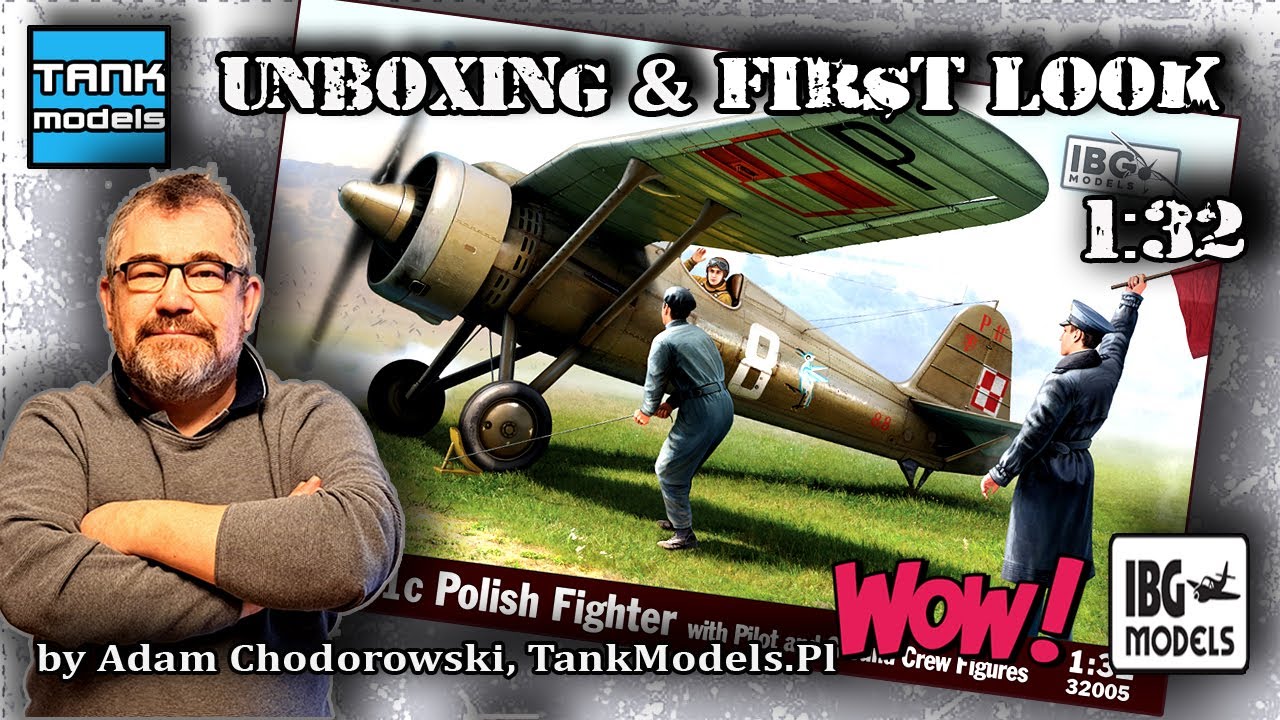 Unboxing 419 - 🇵🇱 PZL P.11C Polish Pilot & crew 🇵🇱 - IBG 32005
