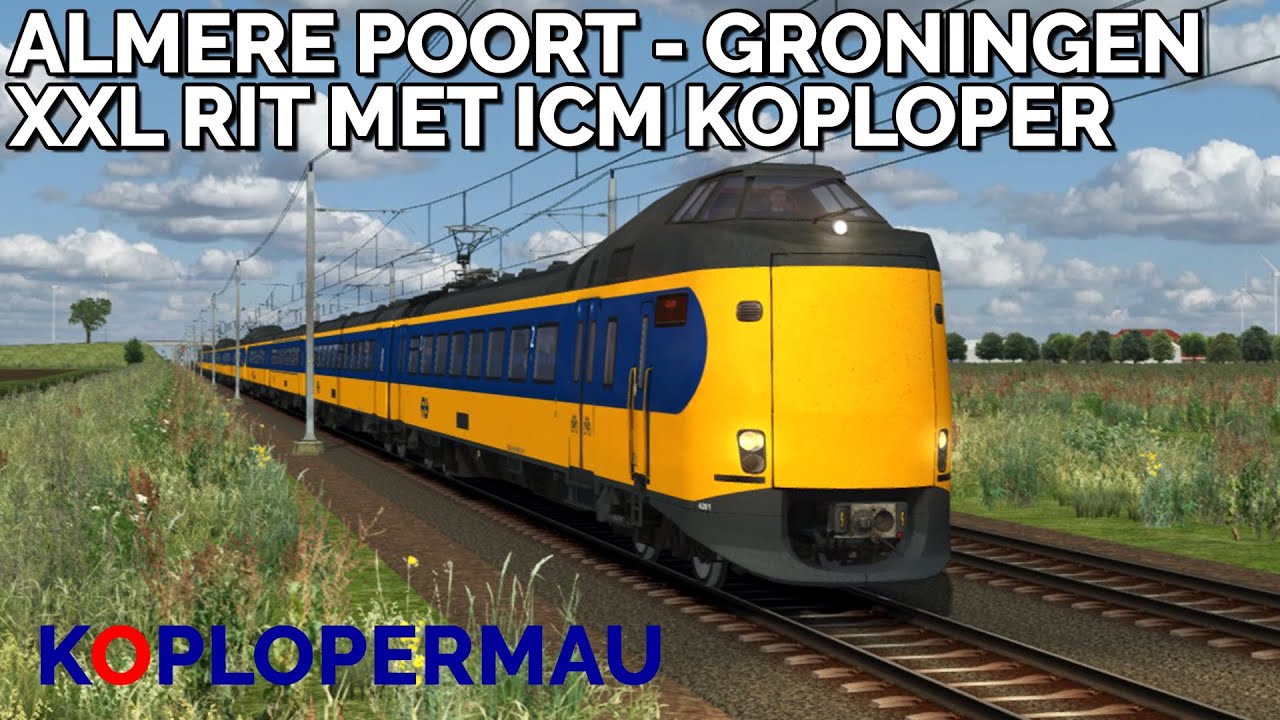 Train Simulator Classic 2024: ICM van Almere naar Groningen (XXL rit)!