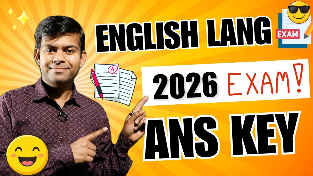 ICSE 2026 English Language Answer Key 🔥 Grammar Solutions