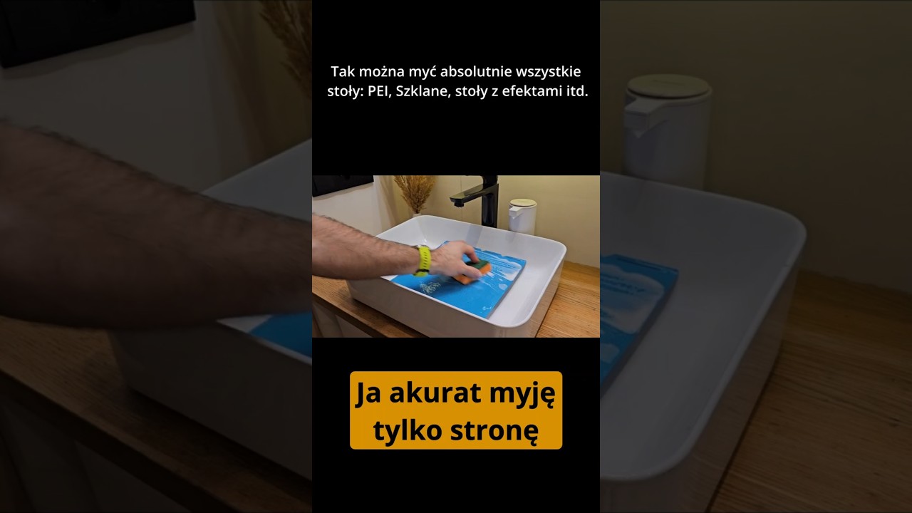 Jak umyć stół roboczy w drukarce 3D
