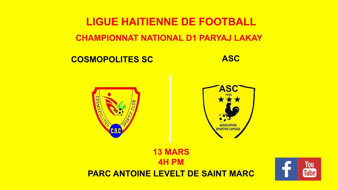 COSMOPOLITES SC VS ASC | SÉRIE RETOUR (LHF CHAMPIONNAT NATIONAL D1 PARYAJ LAKAY)