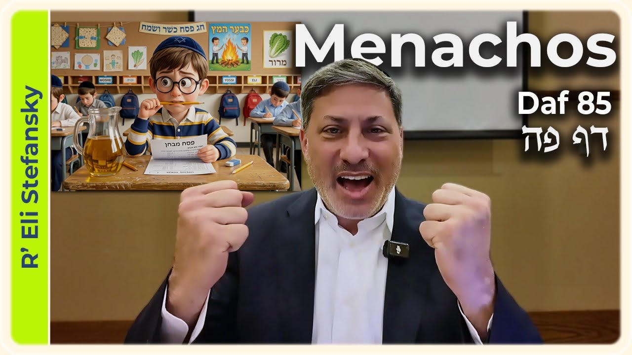 Даф Йоми Менахос Даф 85, автор Р. Эли Стефанский