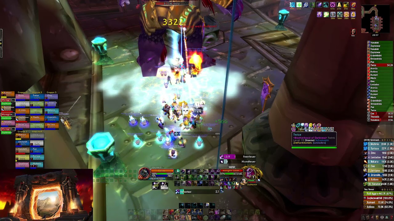 WoW TBC almost 2k DPS on Morogrim - Boomkin/Balance Druid POV - 99 Parse